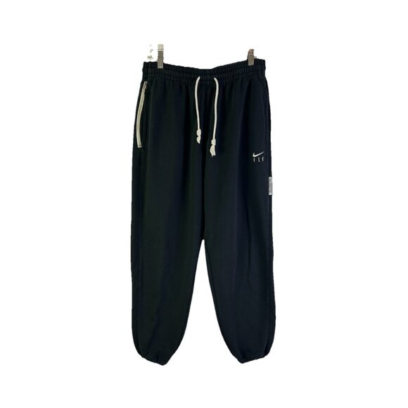 Nike Standard Issued Mini Swoosh Joggers Jogger Sweat Pants Black Womens Large - Picture 1 of 9